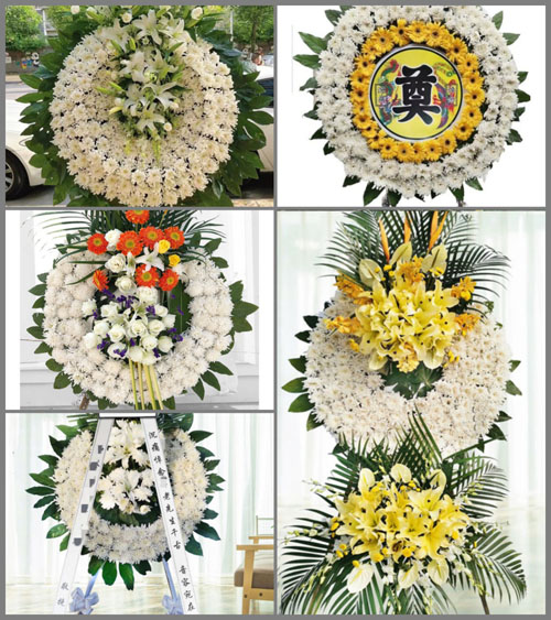 四川成都双流区白沙镇川心村花圈速递
